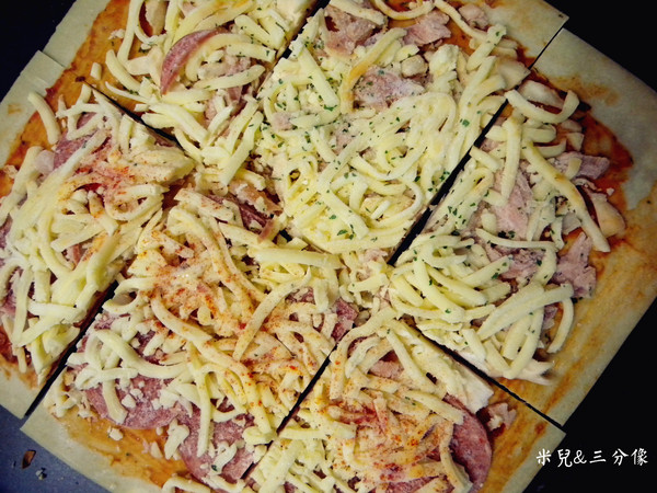 披薩市Pizza Rice．桃園酒廠窯烤披薩紅酒餐坊：[宅配] 披薩市Pizza Rice 多種口味選擇 眾樂樂  午茶趴的好幫手!