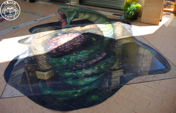 國王社區3D立體彩繪:作伙來企投【台中沙鹿・國王社區3D地景彩繪】立體互動彩繪社區