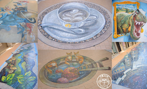 國王社區3D立體彩繪:作伙來企投【台中沙鹿・國王社區3D地景彩繪】立體互動彩繪社區