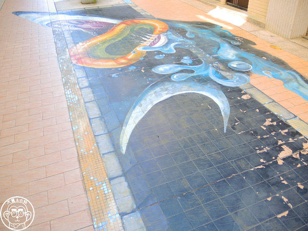 國王社區3D立體彩繪:作伙來企投【台中沙鹿・國王社區3D地景彩繪】立體互動彩繪社區