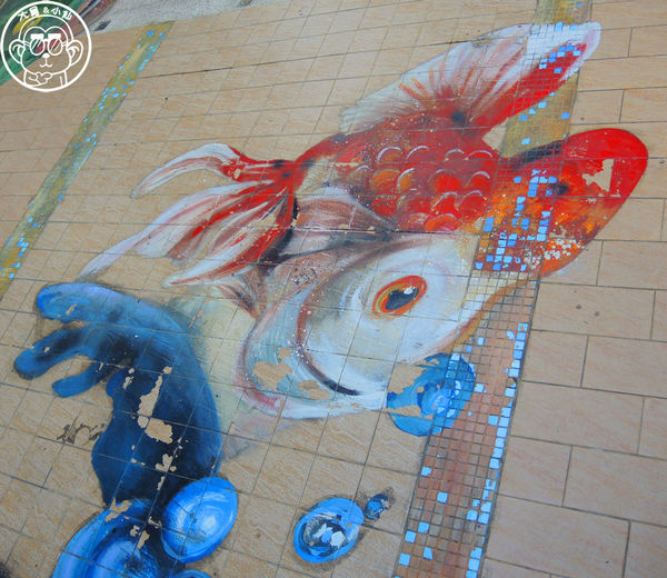 國王社區3D立體彩繪:作伙來企投【台中沙鹿・國王社區3D地景彩繪】立體互動彩繪社區