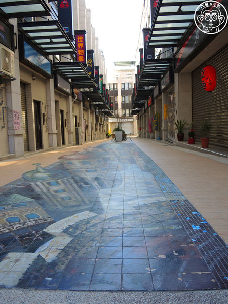 國王社區3D立體彩繪:作伙來企投【台中沙鹿・國王社區3D地景彩繪】立體互動彩繪社區