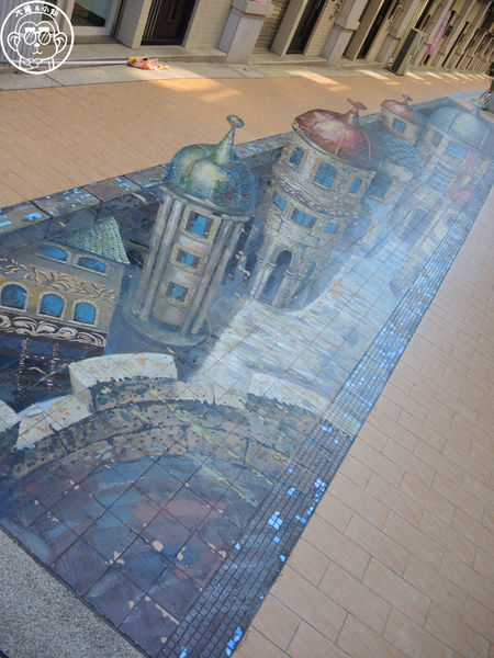 國王社區3D立體彩繪:作伙來企投【台中沙鹿・國王社區3D地景彩繪】立體互動彩繪社區