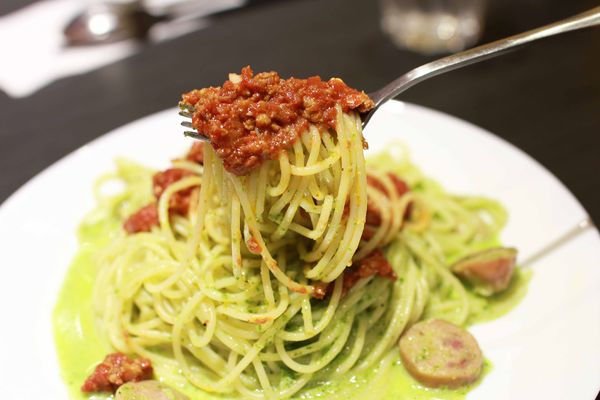 【永和餐廳】茶米廚房-紅綠雙醬美味平價義大利麵-四號公園【永和餐廳】茶米廚房-紅綠雙醬美味平價義大利麵-四號公園