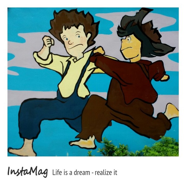 嘉義市民生北路215巷童畫秘巷：【嘉義景點】童年的快樂卡通時光~嘉義民生社區童畫秘巷