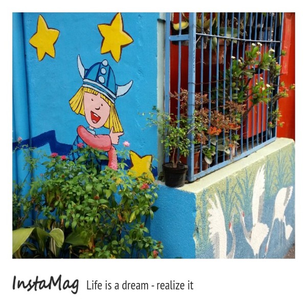 嘉義市民生北路215巷童畫秘巷：【嘉義景點】童年的快樂卡通時光~嘉義民生社區童畫秘巷