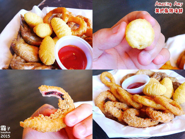 Amazing Amy神奇艾米美式麻辣海鮮：Amazing Amy神奇艾米美式麻辣海鮮，穿圍兜手套豪邁用餐！