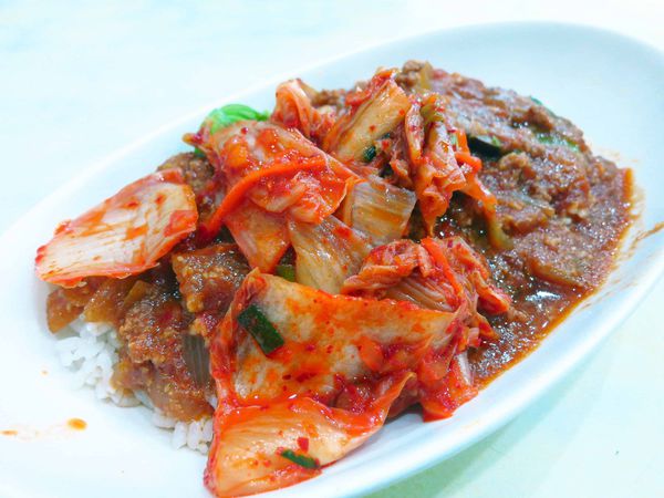 【中和美食】鼎鮮飯麵-神奇無敵泡菜牛肉肉醬飯-四號公園圖書館