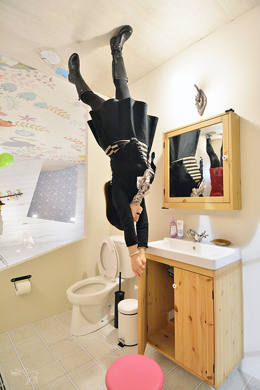 華山顛倒屋 傢具車子飛起來!照片變得像魔法好有趣!台北親子旅遊景點,捷運忠孝新生站善導寺站