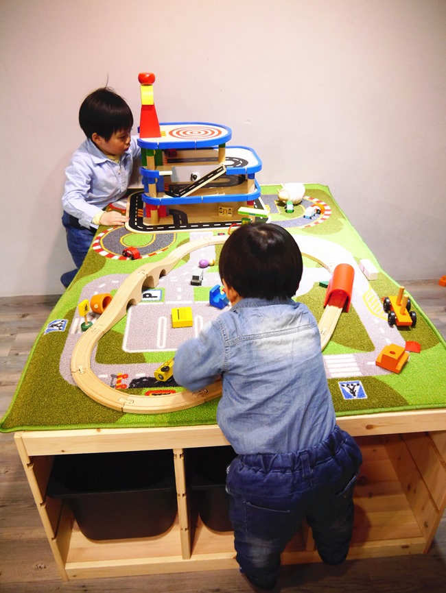 │台北。松山│123FUN親子聚會空間。高質感全原木打造遊戲王國