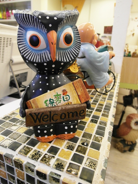 綠麥田:【台南||東區】綠麥田──平價鄉村風早午晚餐,貓頭鷹陪你幸福用餐!