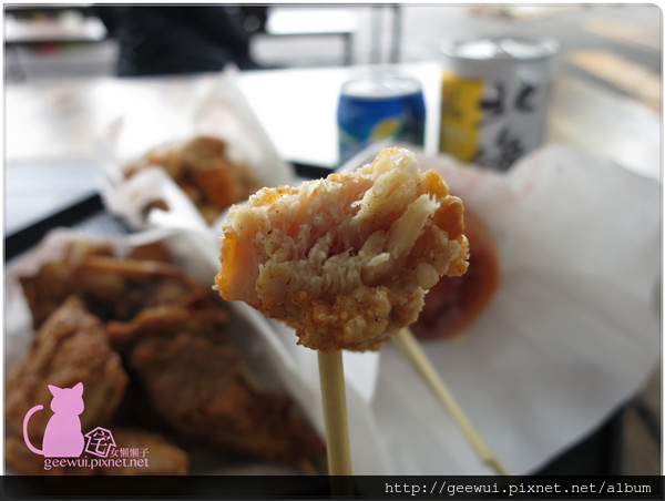 阿尼雞無骨鹹酥雞。Any Chicken(圓山花博1店)：【台北踩點趣】超熱門國民美食報你知～想吃到日式居酒屋等級的炸物嗎？來圓山花博特區集食行樂美食街第二攤的阿尼雞無骨鹹酥雞就對哩～激推脆嫩又多汁的炸蔬菜！鹹酥雞冷掉也好吃唷～