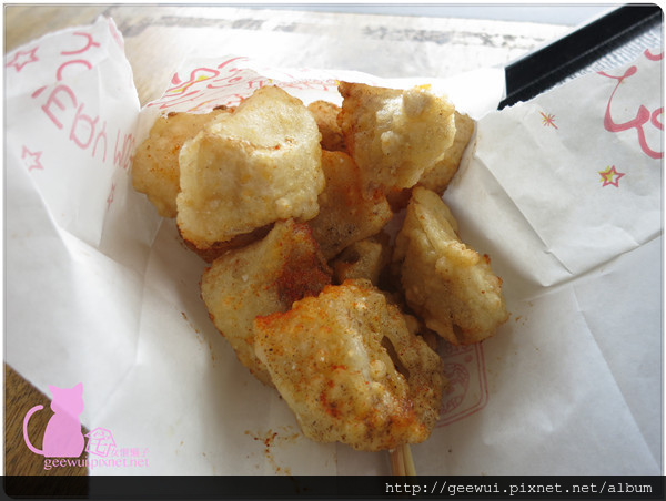 阿尼雞無骨鹹酥雞。Any Chicken(圓山花博1店)：【台北踩點趣】超熱門國民美食報你知～想吃到日式居酒屋等級的炸物嗎？來圓山花博特區集食行樂美食街第二攤的阿尼雞無骨鹹酥雞就對哩～激推脆嫩又多汁的炸蔬菜！鹹酥雞冷掉也好吃唷～