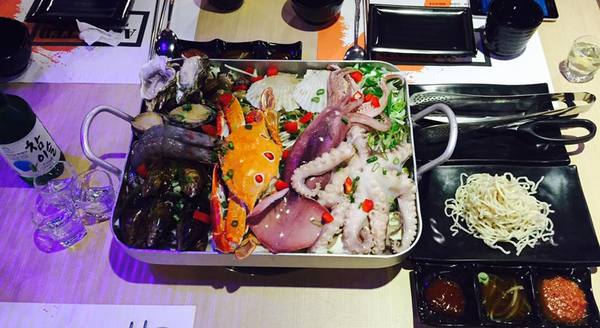 OMAYA春川炒雞(台南永華店):【台灣・府城・2016】♥iPeen口碑券♥OMAYA釜山巨無霸海鮮盆-台南永華店