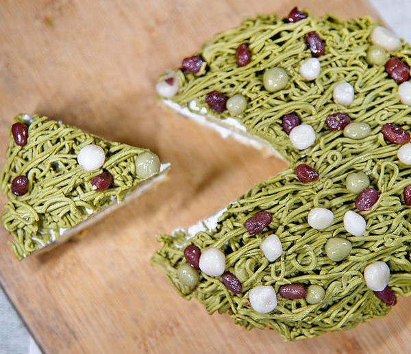 Susan's kitchen 手工甜點：susan's kitchen 抹茶拿鐵布蕾蒙布朗佐白玉紅豆塔