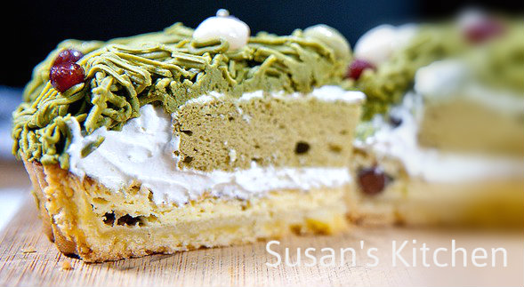 Susan's kitchen 手工甜點：susan's kitchen 抹茶拿鐵布蕾蒙布朗佐白玉紅豆塔