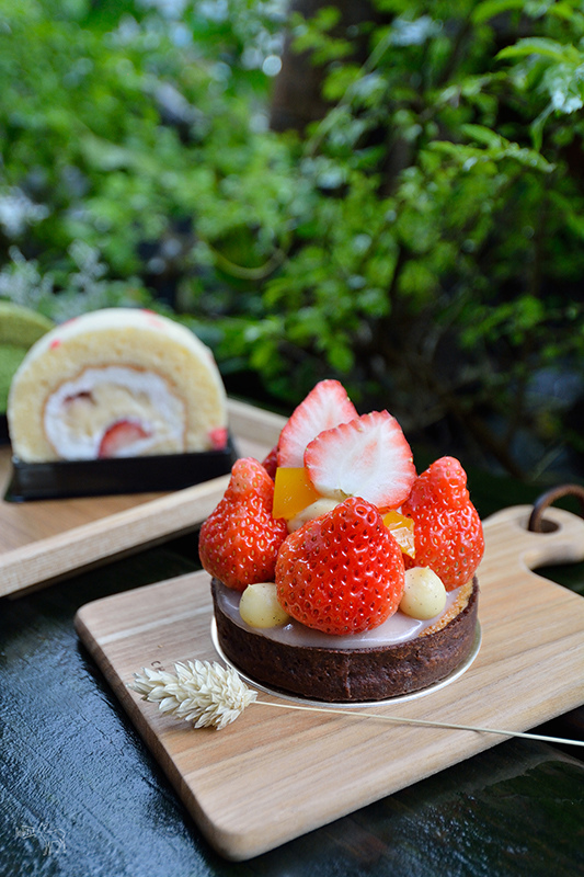 草莓季X抹茶:Project 25 甜食計劃 台北民生社區,生乳捲,京都小山園抹茶捲,草莓玫瑰卡士達捲,小金橘草莓塔