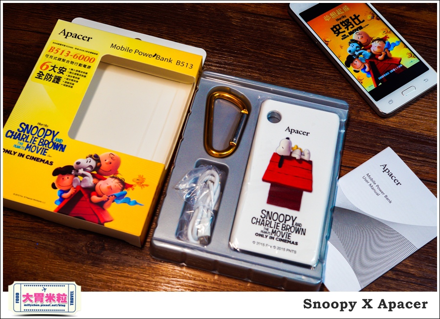 宇瞻科技@史努比電影@行動電源@大胃米粒00021.jpg