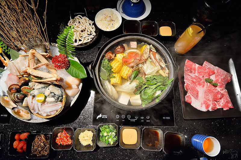 囍聚精緻鍋物:看起來很澎湃的松葉蟹海鮮盤與澳洲和牛肉火鍋,台北東區捷運國父紀念館站