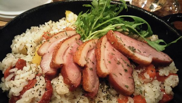 煙燻鴨胸香料燉飯 blanc