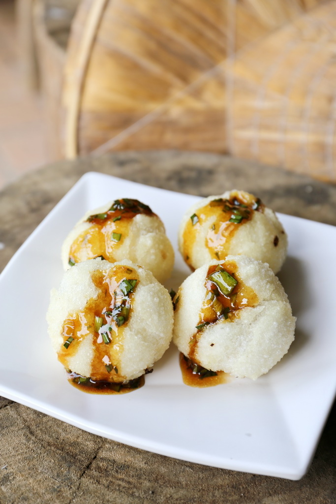 南庄必吃,老家米食堂,客家大湯圓,炸湯圓,南庄手工麵,電視報導南庄美食