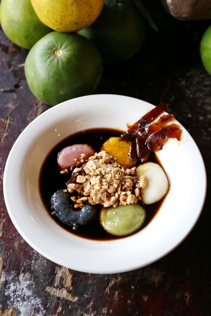 南庄必吃,老家米食堂,客家大湯圓,炸湯圓,南庄手工麵,電視報導南庄美食