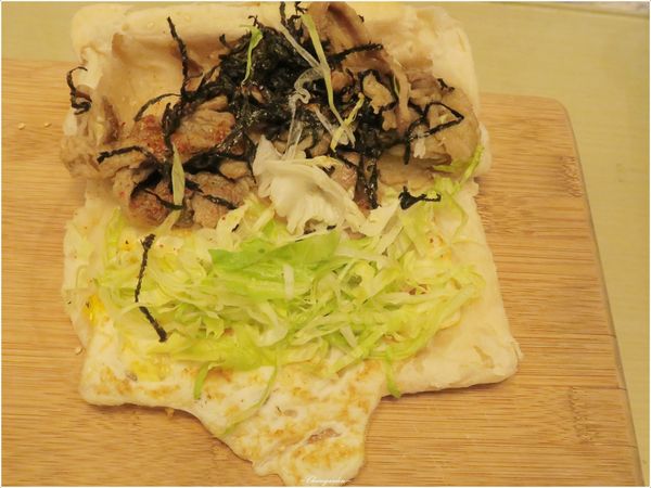 老福興燒餅：[北投在地美食]老福興燒餅~中式燒餅mix日式牛丼創新吃法