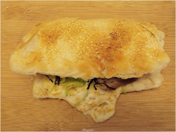 老福興燒餅：[北投在地美食]老福興燒餅~中式燒餅mix日式牛丼創新吃法