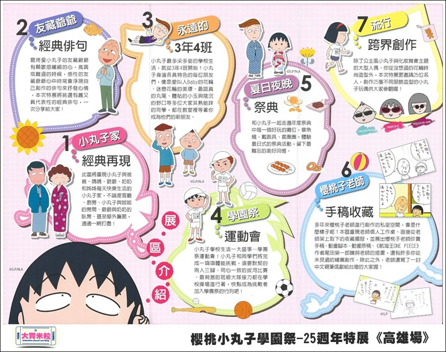 櫻桃小丸子學園祭-25週年特展(高雄場)@大胃米粒0002.jpg