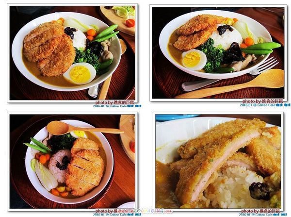 Coffee Cafe' 咖啡珈琲：(台南。中西區美食) Coffee Cafe' 咖啡珈琲 /  咖啡。甜點。正餐。陪你度過一個慵懶靜謐的個人時光!  / 抹茶厚鬆餅，舒芙蕾的綿密濕軟口感，絕不能錯過喔!