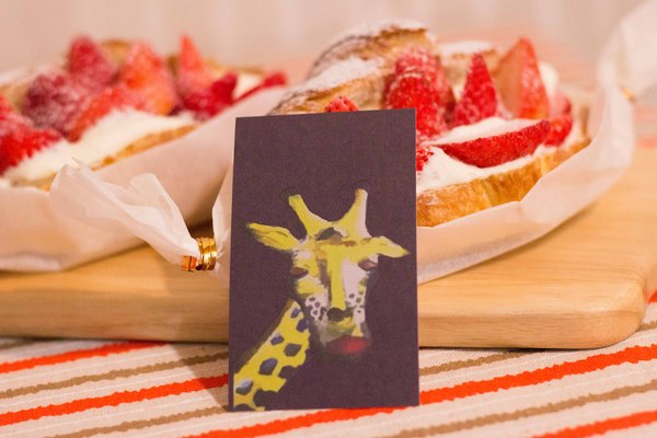 小鹿家：[台南]冬季限定。草莓可頌 網路人氣甜點 小鹿家