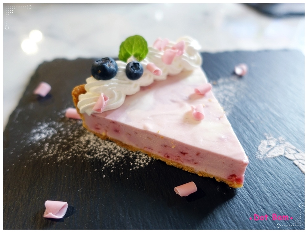 CAFE de Gear 手作經典甜塔,覆盆子口味.JPG