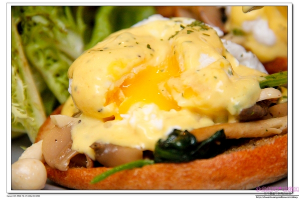 Green Kitchen 貳：【芝山早午餐】☼ Green  Kitchen 貳☼野菇菠菜班尼迪克蛋/藍莓塔/墨汁墨魚義大利麵/奇異果思慕斯都好美味呀～大推♥♥