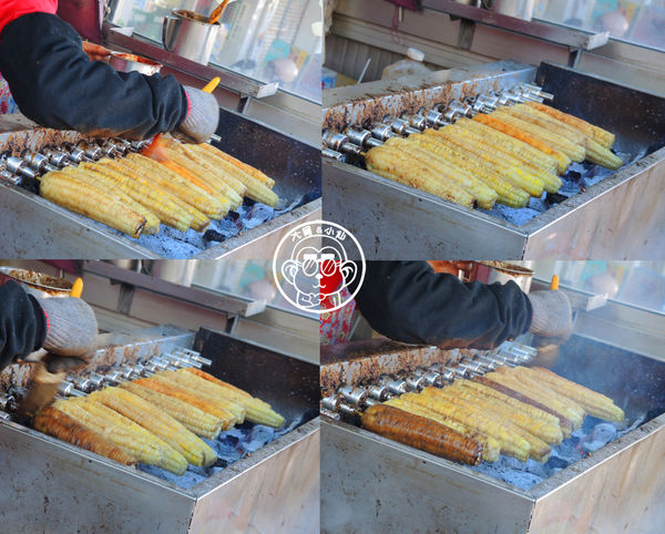 黑石頭碳烤玉米：呷飽祙【台中沙鹿･黑石頭碳烤玉米】烏漆媽黑的玉米好好吃