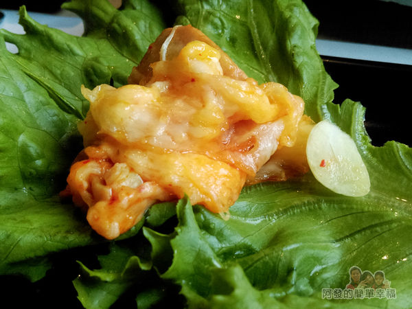 OMAYA春川炒雞37-李光洙(雙倍起司)春川炒雞鍋-放入生菜上包著吃