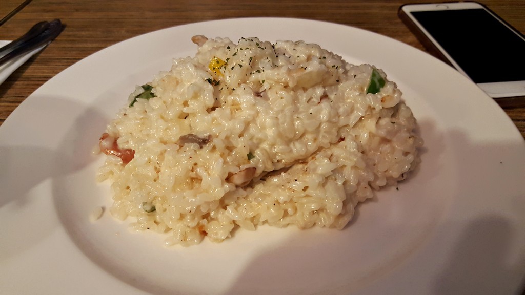 奶油蘿勒香腸燉飯