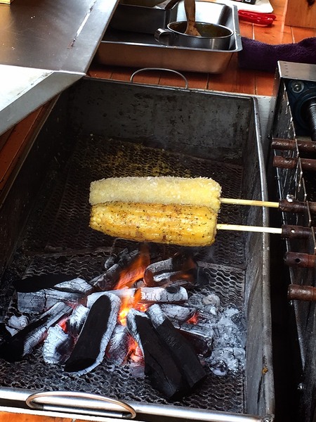 狗啃玉米：[台南]新散步點心 下午茶吃玉米 市區烤玉米攤 狗啃玉米