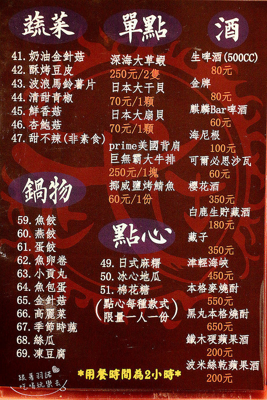 武仕日式炭火燒肉250