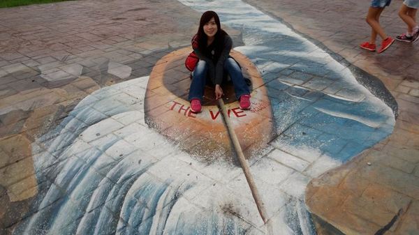 社子島島頭公園：【台北景點】社子島頭公園3D彩繪