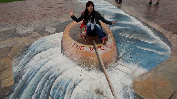 社子島島頭公園：【台北景點】社子島頭公園3D彩繪