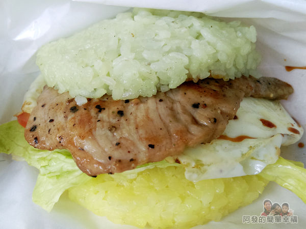 菇菇茶米館36-綠博攤位-五色米漢堡