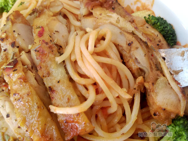 福旺亭30-茄汁迷迭香雞腿排義大利麵-麵條