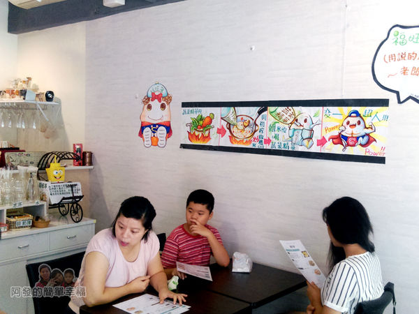 福旺亭04-可愛的手繪人物POP說明