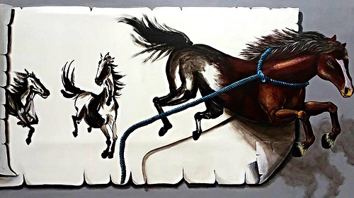 將軍馬沙溝3D彩繪：【台南景點】將軍馬沙溝3D彩繪村