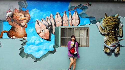 將軍馬沙溝3D彩繪：【台南景點】將軍馬沙溝3D彩繪村