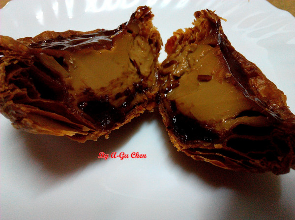 虎山雷創意蛋塔:【臺南Ω仁德區】虎山雷創意蛋塔。不加一滴水的各口味創意蛋塔與限量版牽絲起司塔