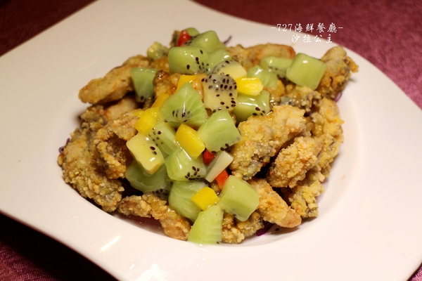 727海鮮餐廳(成功路店):夏天就要這樣吃.內湖『727海鮮餐廳』當季水果入菜健康又美味