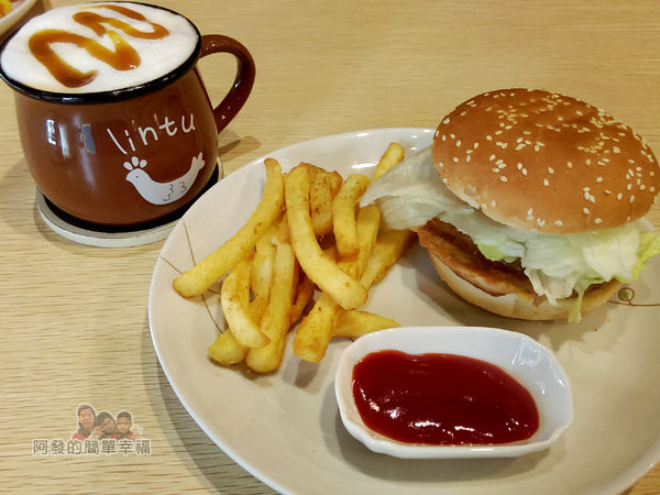 WingFlight飛鏢簡餐09-紐澳良起司烤雞腿美式漢堡套餐