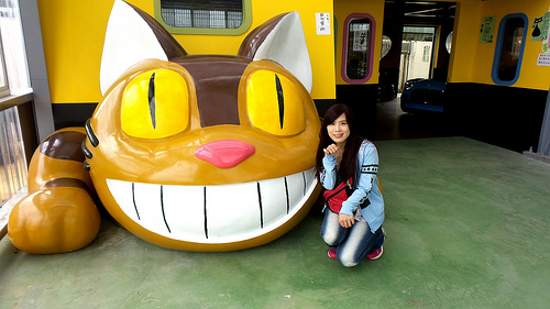 多內市集：桃園新景點~多肉市集&阿貓咖啡龍貓公車