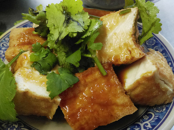 黃石市場-王家黃石肉羹10-川燙油豆腐